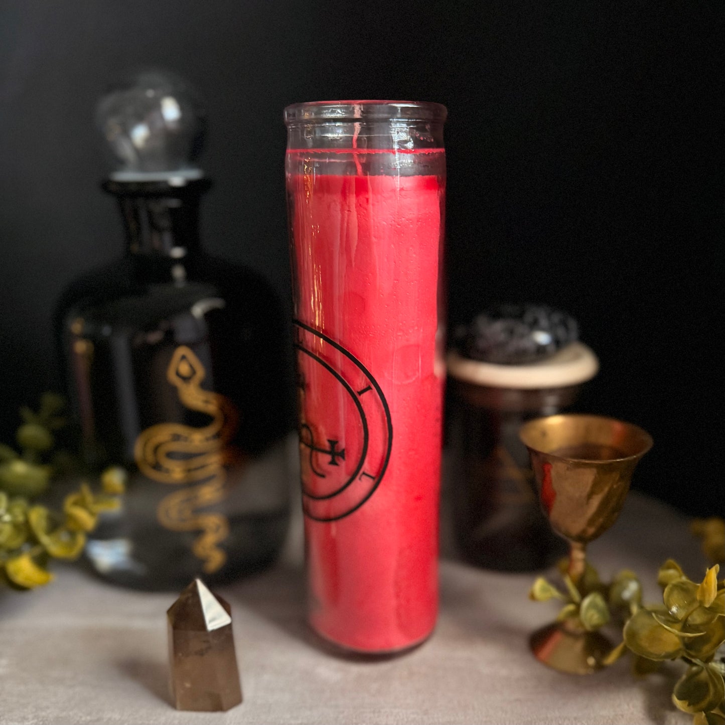 Lilith Sigil Candle | Deity Candle | Red Lilith Candle