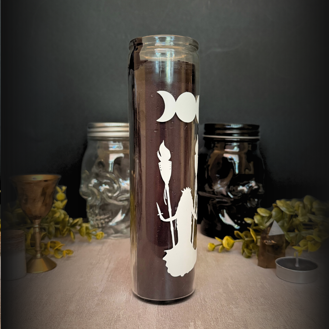 Hecate Goddess of Witchcraft and Crossroads Candle