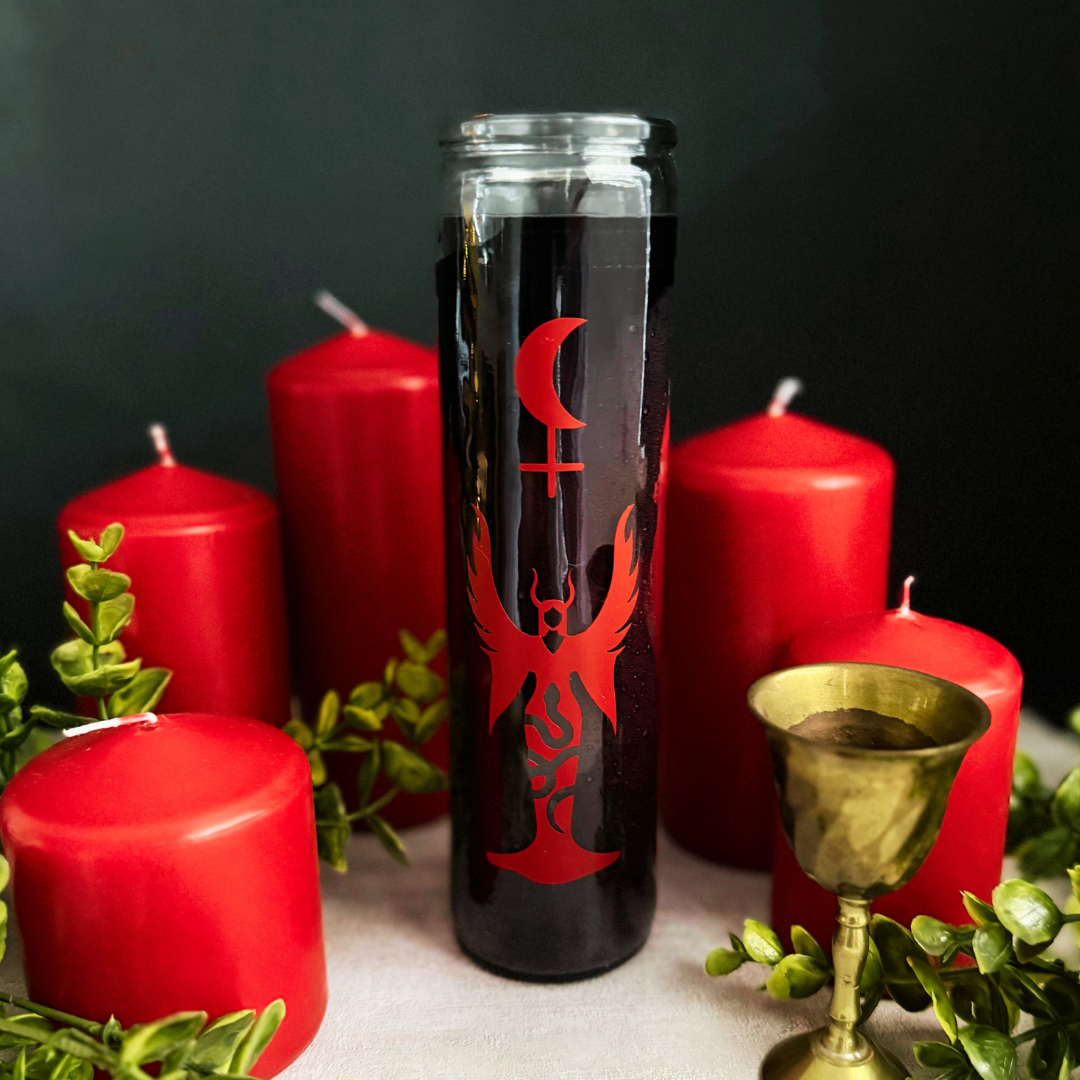 Lilith Candle | Deity Candle | Midnight Black Lilith Candle
