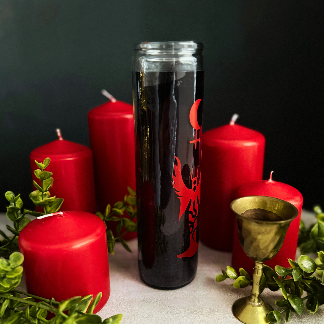 Lilith Candle | Deity Candle | Midnight Black Lilith Candle