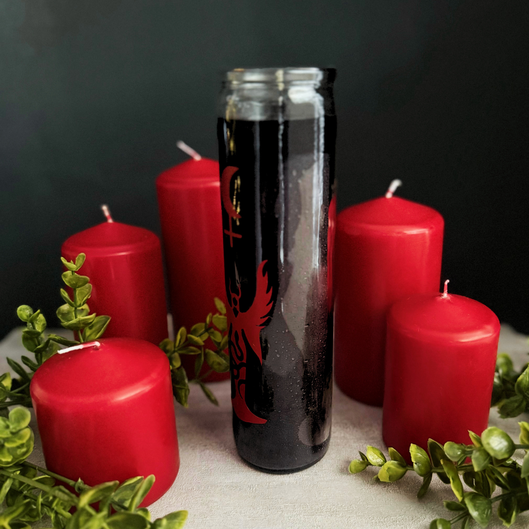 Lilith Candle | Deity Candle | Midnight Black Lilith Candle