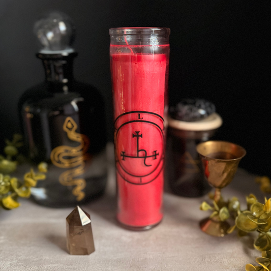 Lilith Sigil Candle | Deity Candle | Red Lilith Candle
