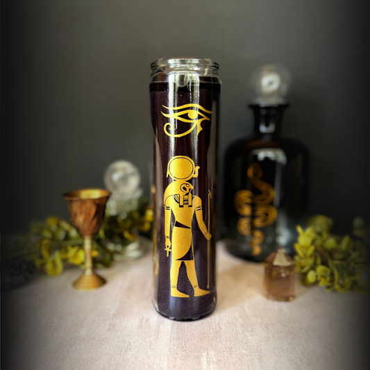 Ra Ritual Candle – 8" Black Altar Candle for the God of the Sun