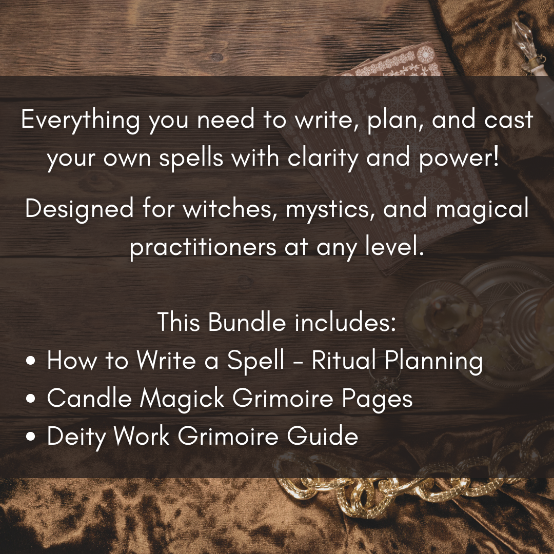 The Spellcasting Toolkit – Printable Ritual Bundle for Witches (Digital Download)