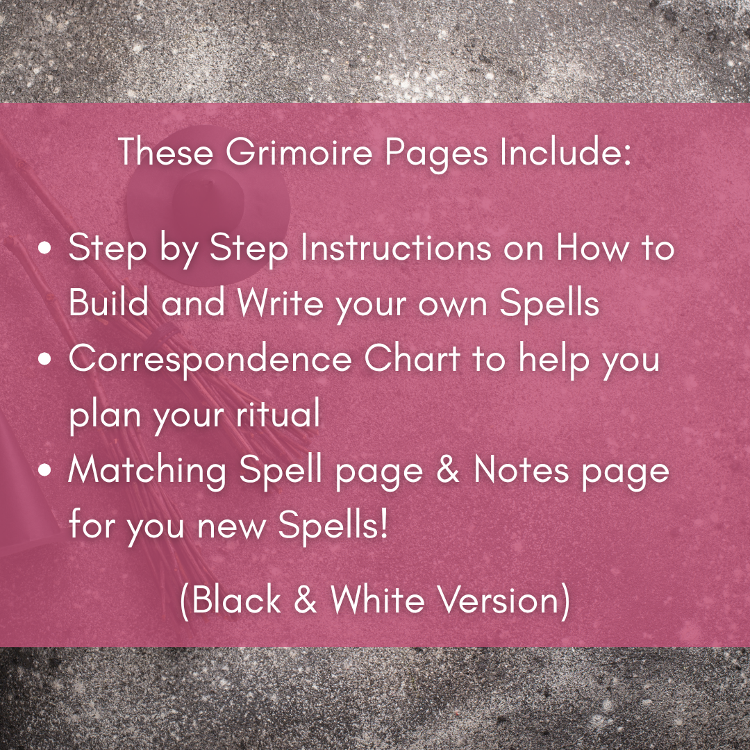 How to Write a Spell – Printable Grimoire Guide to Spellcraft & Ritual Planning (Digital Download)