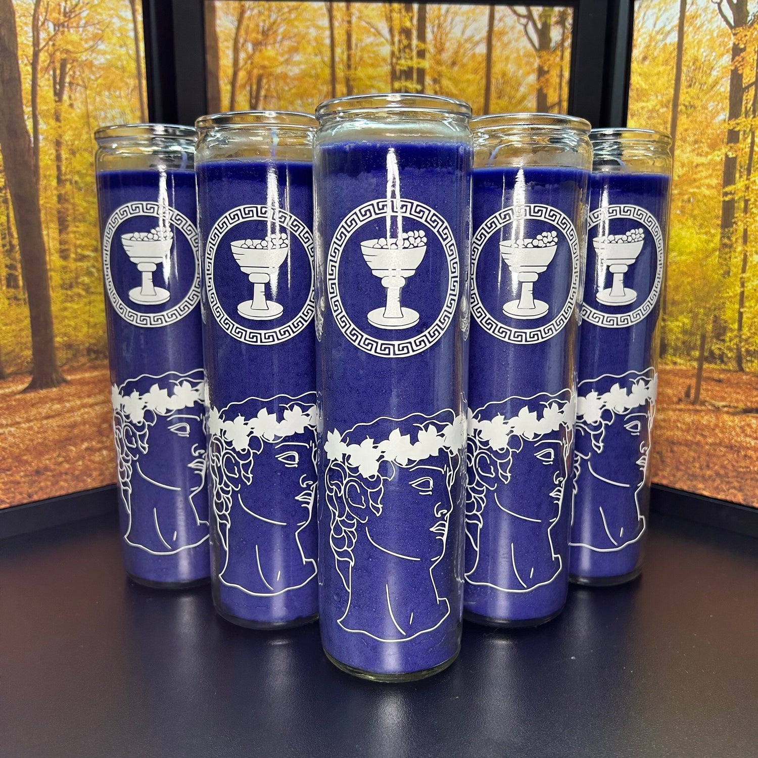 Purple Dionysus Candles