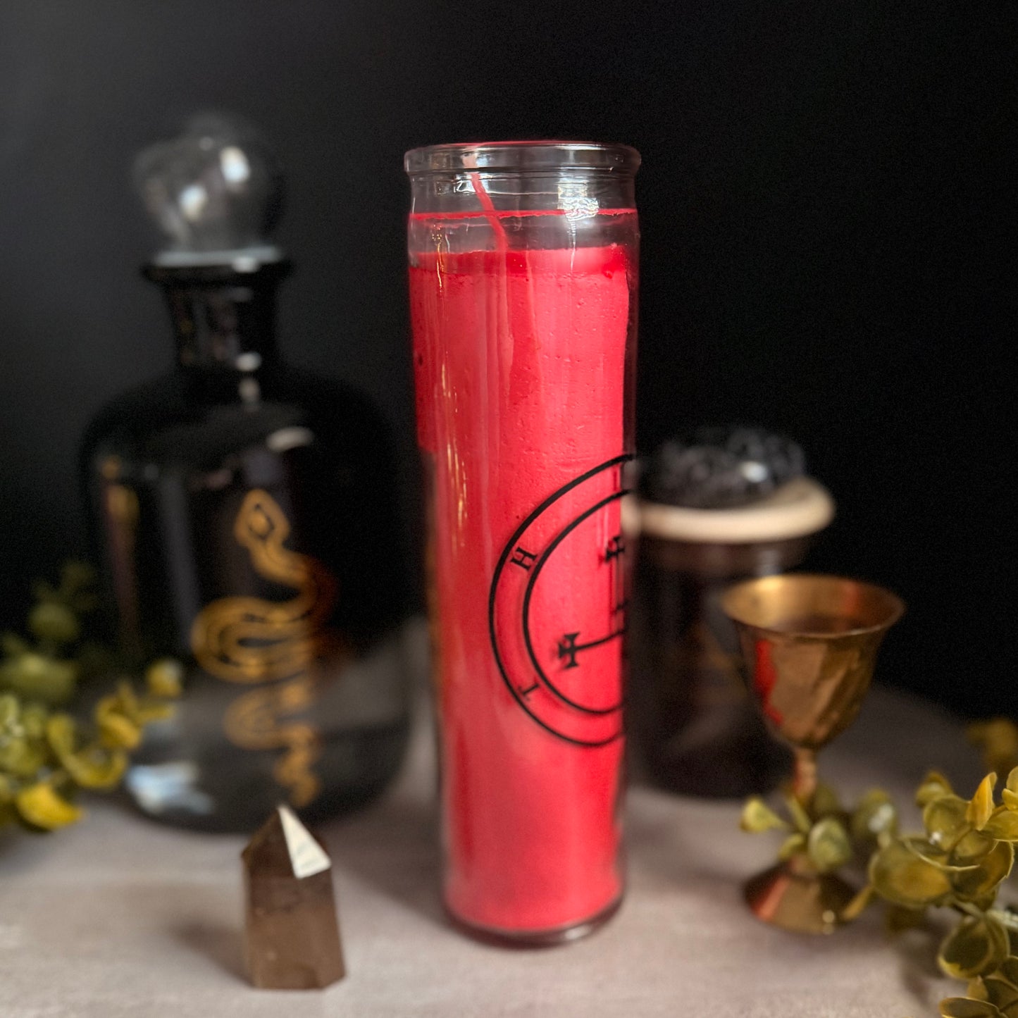 Lilith Sigil Candle | Deity Candle | Red Lilith Candle